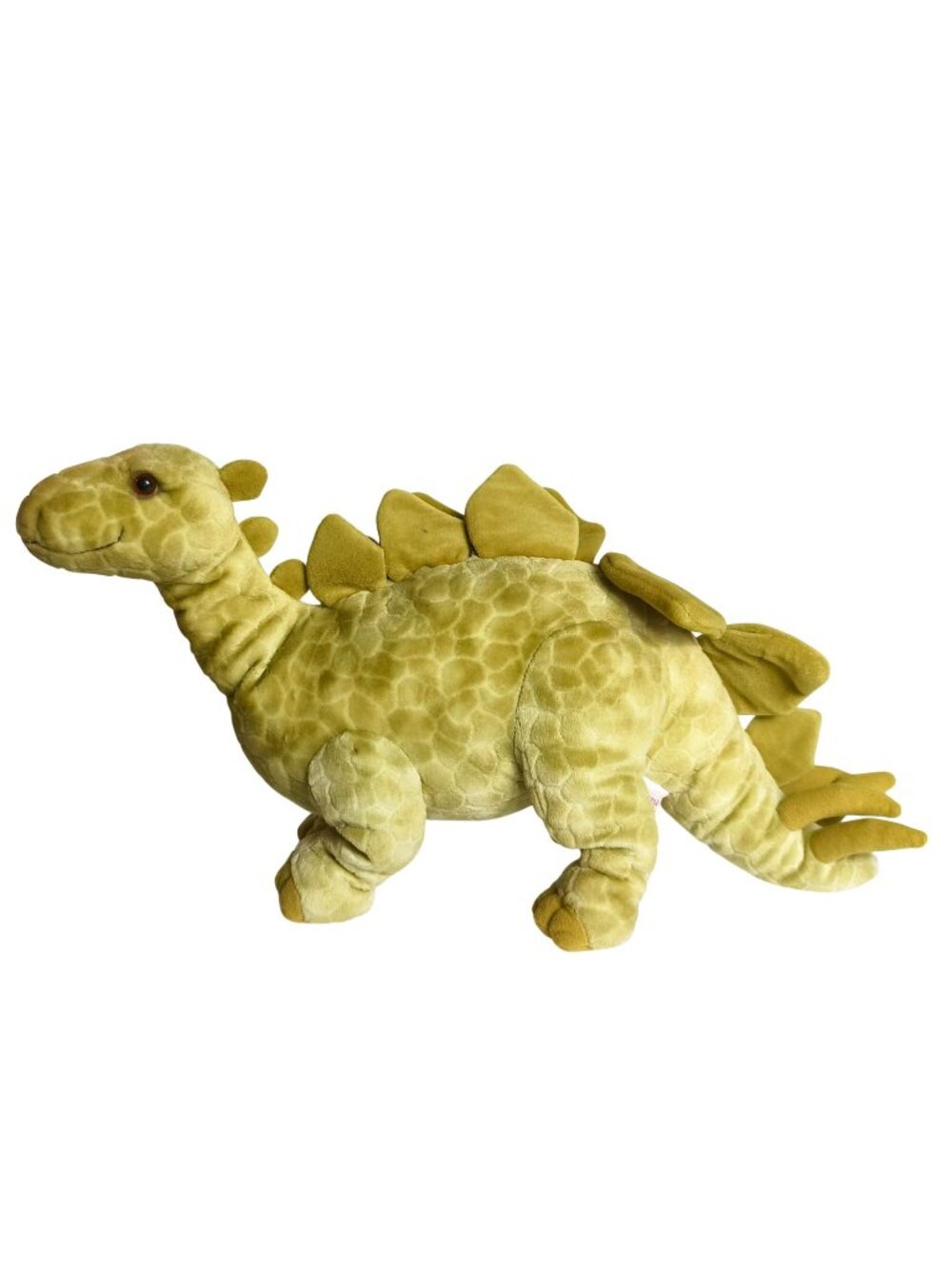 Dakin Stegosaurus Dinosaur 20" Plush Prehistoric Stuffed Animal Soft Olive Green